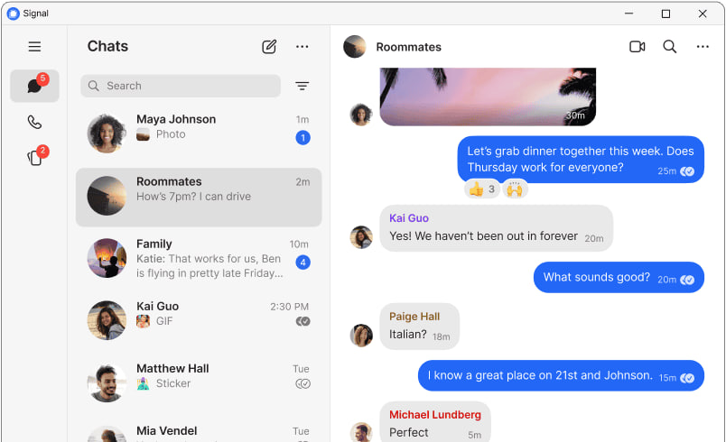 Signal全球用户分布示意图