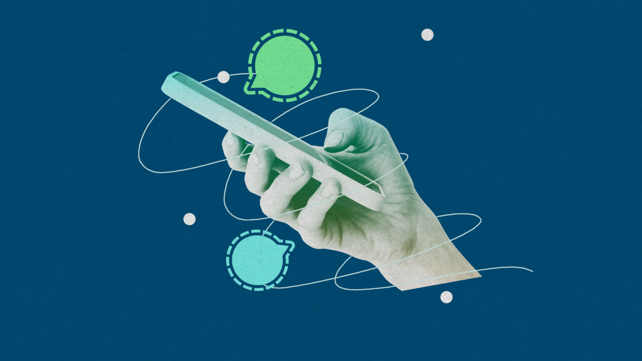 Signal群组聊天界面